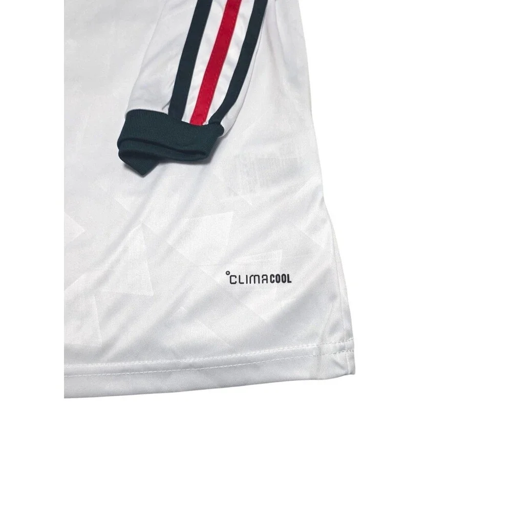 adidas Mexico Soccer Jersey White Green #10 new with tags Alvarado Long Sleeves